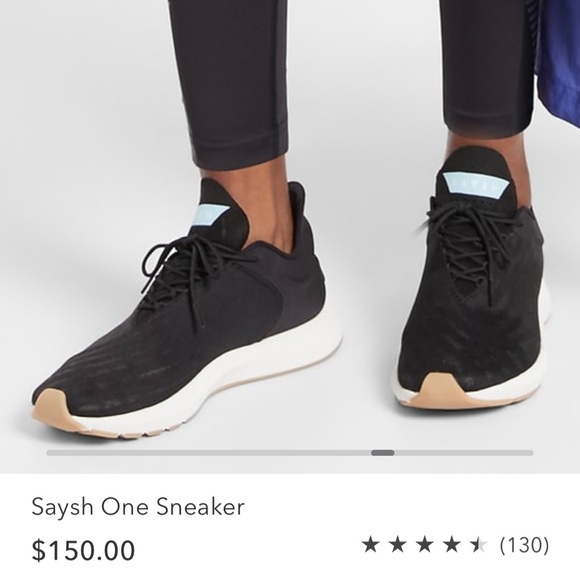 Shoes - Black athletic shoes, Saysh One Sneaker